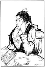 coloring page Arlésienne Madam Ginoux 1888